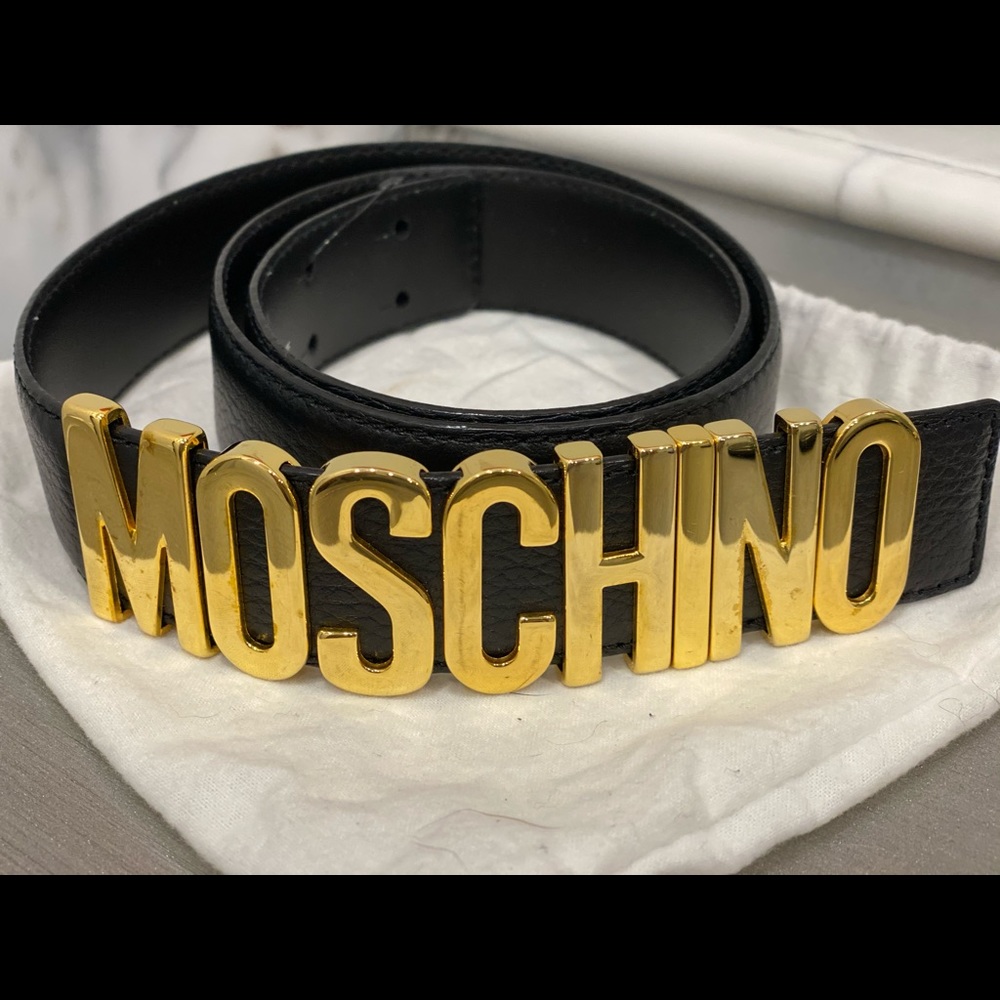 Moschino Logo Belt